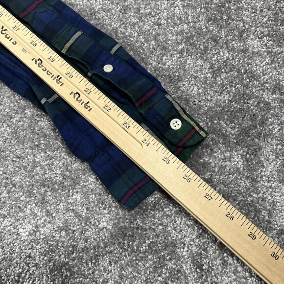 Ralph Lauren Flannel Shirt Mens Medium Button Down Tartan Plaid Cotton Pony - Picture 14 of 14